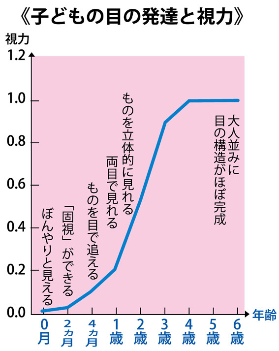 子供の目の発達と視力