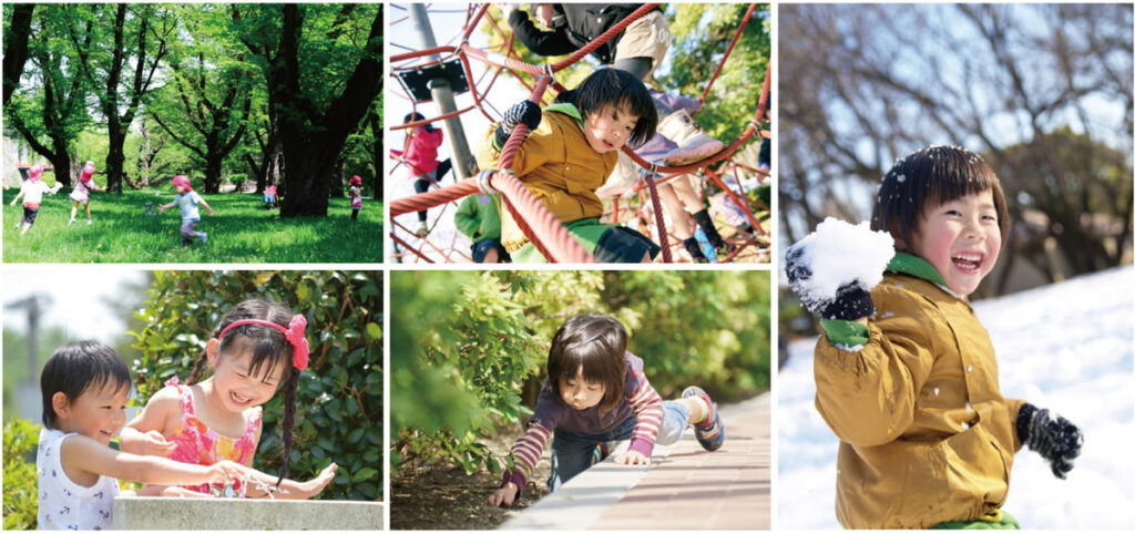 屋外で遊ぶ時間が長い子どもほど、近視になりにくい!